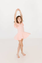 Load image into Gallery viewer, Peach S/S Twirl Leotard