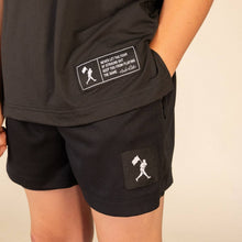 Load image into Gallery viewer, Baseballism - Diamond Air Liner Mesh Training Shorts (Black) - Youth (S,M)