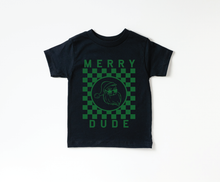 Load image into Gallery viewer, SBG Co. - Merry Dude Checkered - Christmas Kids Tee (2t-youth m)