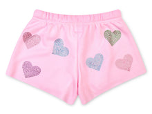 Load image into Gallery viewer, Sparkling Hearts Sweat Shorts (Medium (10-12))
