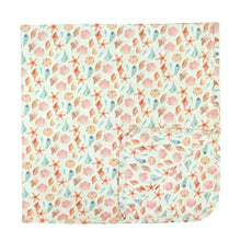 Load image into Gallery viewer, Emerson &amp; Friends - Sandy Seashells Luxury Bamboo Swaddle Blanket