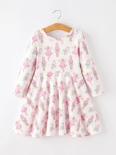 Load image into Gallery viewer, Rylee Faith Designs - Girls' Playful L/S Twirl Dress (2t-8/9)