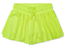 Load image into Gallery viewer, Neon Yellow Butterfly Shorts (Youth Small (6-8))