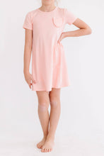 Load image into Gallery viewer, Peach T-Shirt Dress