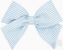 Load image into Gallery viewer, King Genuine Seersucker Fabric Bowtie with Tails