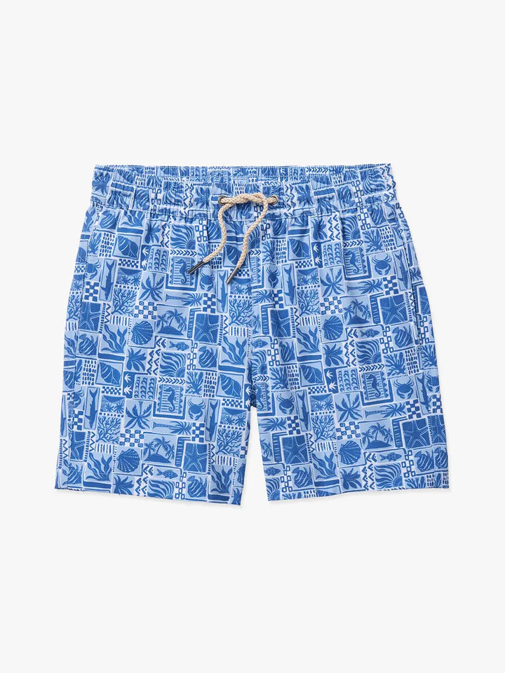 Fair Harbor- Bayberry Boardshorts - Blue Seas Tile