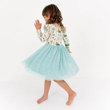 Load image into Gallery viewer, Emerson &amp;Friends - Coastal Christmas Flutter Long Sleeve Tulle Twirl Dress (6m-24m)