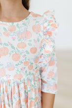 Load image into Gallery viewer, Mila &amp; Rose - Pretty Pumpkins Ruffle Twirl Dress (2-10)