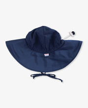 Load image into Gallery viewer, Ruffle Butts: Kids Navy Sun Protective Hat