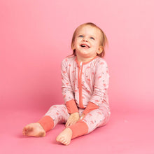 Load image into Gallery viewer, Emerson &amp; Friends - Fancy Flamingos Pink Bamboo Baby Pajamas Convertible Sleeper (3M-24M)