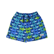 Load image into Gallery viewer, Flap Happy - Kids UPF50+ Wesley Swim Trunks with Mesh Liner for Boys: Manatee Lagoon (2t-8y)