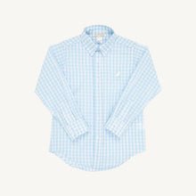Load image into Gallery viewer, Beaufort Bonnet- Dean&#39;s List Dress Shirt (Beale Street Blue Gingham/ Worth Avenue White, 2-8)