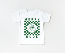 Load image into Gallery viewer, SBG Co. - Merry Dude Checkered - Christmas Kids Tee (2t-youth m)