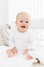 Load image into Gallery viewer, Mila &amp; Rose - White L/S Flutter Bodysuit (3m-24m)