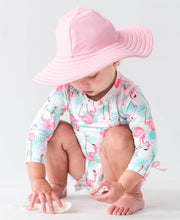 Load image into Gallery viewer, Ruffle Butts: Girls Pink Swim Hat