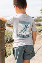 Load image into Gallery viewer, Saltwater Boys- Offshore Boat Tee SS- Grey(2T-10/12Y)