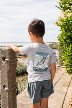 Load image into Gallery viewer, Saltwater Boys- Offshore Boat Tee SS- Grey(2T-10/12Y)
