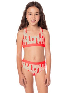 Maaji- Two Piece Swimsuit- Maaji- SUNSET PETALS MIKU GIRLS SWIMWEAR (6-14)