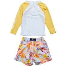 Load image into Gallery viewer, Snapper Rock- Boho Tropical Sustainable Set (Floral Yellow, 3m-36m)