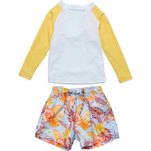 Load image into Gallery viewer, Snapper Rock- Boho Tropical Sustainable Set (Floral Yellow, 3m-36m)
