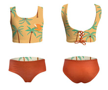 Load image into Gallery viewer, Pepita &amp; Me- SUN&amp;MOON BIKINI - PALMERAS AMARILLO (6-14)
