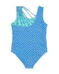 Load image into Gallery viewer, Feather 4 Arrow- Summer Sun Reversible One-piece: Aqua Crystal (6m-24m)