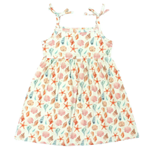 Load image into Gallery viewer, Emerson and Friends- Sandy Seashells Beachy Kids Bamboo Sundress (6m-7T)