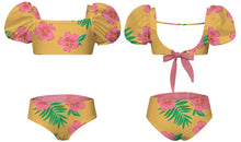 Load image into Gallery viewer, Pepita &amp; Me- BUBBLE BIKINI- HIBISCUS AMARILLO - SHINE (2-12)