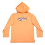 Load image into Gallery viewer, Salt Water Boys- PERFORMANCE HOODIE: Coral Tuna (2T-12)