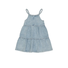 Load image into Gallery viewer, Joe’s Jeans - Girls Denim Halter Dress W/Braided Strap: Bleach Wash (4-6X)
