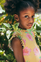Load image into Gallery viewer, Pepita &amp; Me- ALISSON ONE PIECE - HIBISCUS AMARILLO - SHINE (2-14)