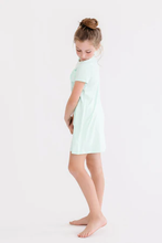 Load image into Gallery viewer, Mila &amp; Rose- Pastel Green T-Shirt Dress (2T-8)