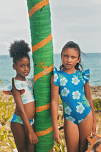 Load image into Gallery viewer, Pepita &amp; Me- ALISSON ONE PIECE- DAYANA ONE PIECE- HIBISCUS AZUL (2-14)