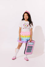 Load image into Gallery viewer, Lola and the Boys- Sparkle Doodle Crop T-shirt (2-8)