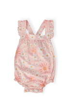 Load image into Gallery viewer, Mila &amp; Rose- RUFFLE CROSS BACK ROMPER: SWEET &amp; SUNNY (3m-24m)