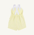 Load image into Gallery viewer, Beaufort Bonnet - Ruthie Romper Dallas Dot:  Yellow/Worth Ave White (2t-6)