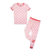 Load image into Gallery viewer, Emerson &amp; Friends- Fancy Flamingos Two-Piece Bamboo Kids Pajama Pants Set  (2T-7)