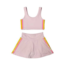 Load image into Gallery viewer, Lola and the Boys- Pink Rainbow Sherbet Sequin Tennis Set (2-8)