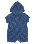 Load image into Gallery viewer, Feather 4 Arrow - Finn Romper: Navy (3M-24M)