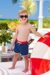 Load image into Gallery viewer, Beaufort Bonnet-Tanner Trunk: Nantucket Navy/Richmond Red/Beale Street Blue/Lake Worth Yellow (0-24m)