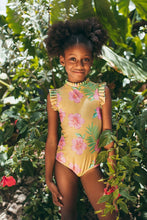 Load image into Gallery viewer, Pepita &amp; Me- ALISSON ONE PIECE - HIBISCUS AMARILLO - SHINE (2-14)