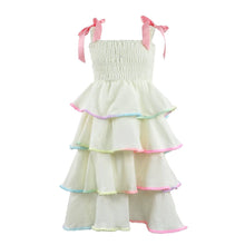 Load image into Gallery viewer, Lola and the Boys- Rainbow Tiered Bow Dress (2-12)