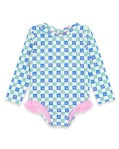 Load image into Gallery viewer, Feather 4 Arrow- Coastal Cutie Surf Suit: Multi- White (2T-8)