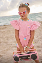 Load image into Gallery viewer, Lola and the Boys- Velour Rainbow Gems Romper (2-8)