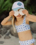 Load image into Gallery viewer, Feather 4 Arrow- Happy Daze Bikini: White, Multi (2T-12)