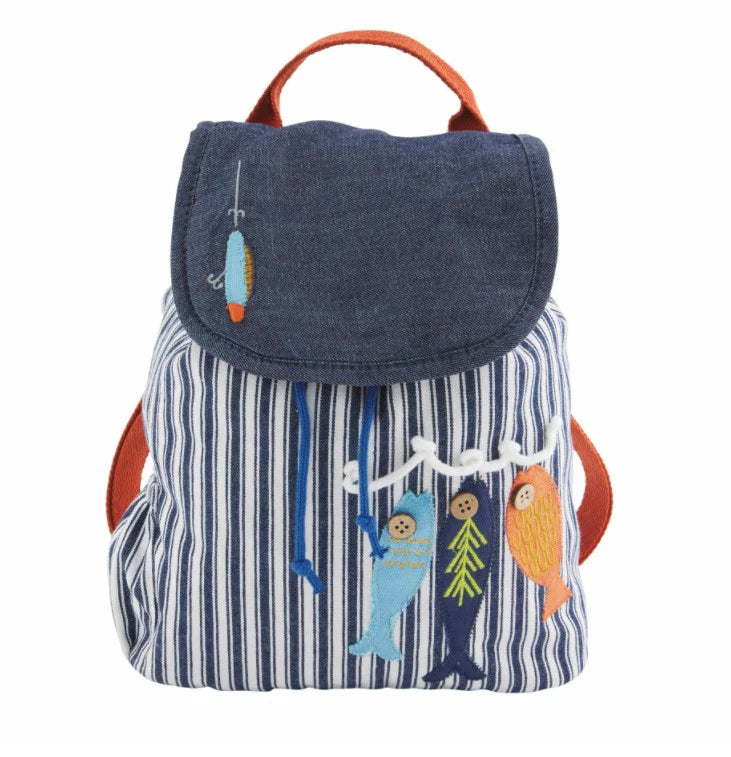 Mud Pie- Fishing Drawstring Bag