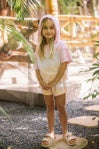 Load image into Gallery viewer, Feather 4 Arrow- Weekend Short: POP PINK (2y-13y)