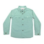 Load image into Gallery viewer, Saltwater Boys- FLAGLER FISHING SHIRT- Green Stripe (2-12)