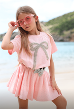 Load image into Gallery viewer, Lola and the Boys- Pink Crystal Bow Short Set (2-8)