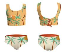 Load image into Gallery viewer, Pepita &amp; Me- SUN&amp;MOON BIKINI - PALMERAS AMARILLO (6-14)